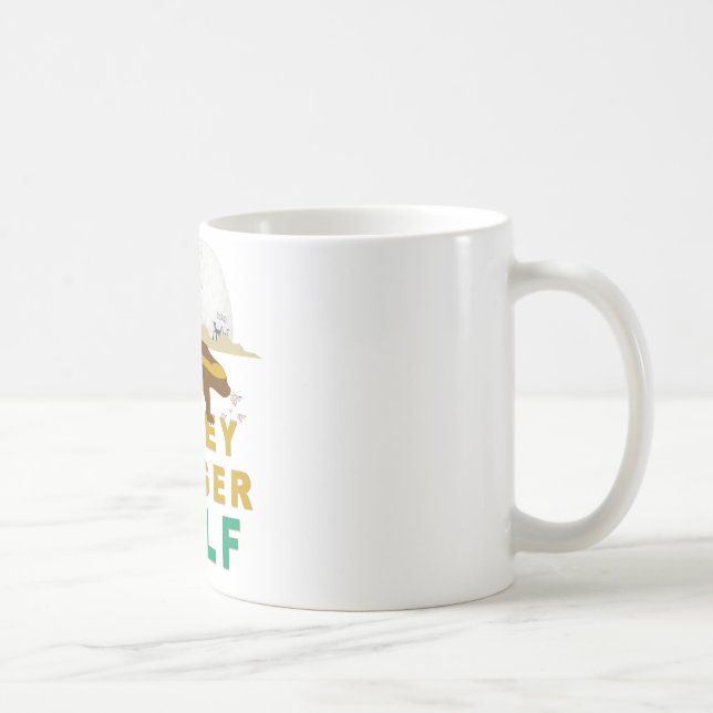 honey badger golf coffee mug (Right)