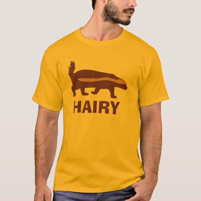 honey badger hairy T-Shirt (Front)