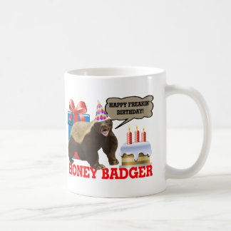 Honey Badger Happy Freakin' Birthday Coffee Mug