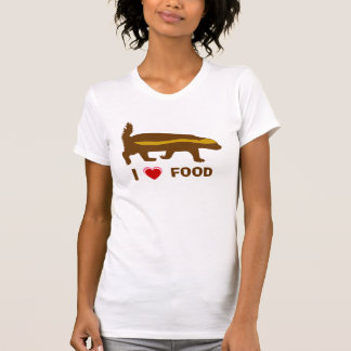 honey badger I love food T-Shirt