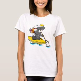 Honey Badger kayaking in a River T-Shirt