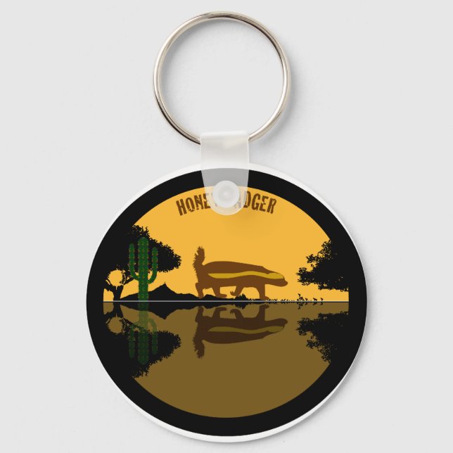 honey badger key ring (Front)