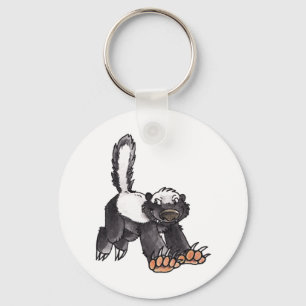 Honey Badger Key Ring