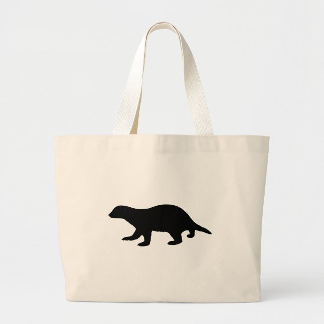 Honey Badger Large Tote Bag (Front)