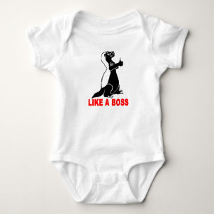 Honey badger, like a boss baby bodysuit