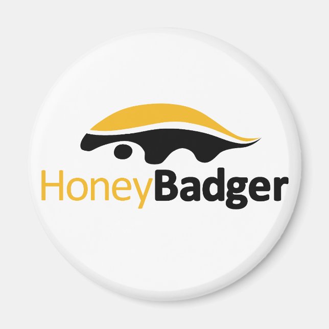 Honey Badger Logo Magnet (Front)