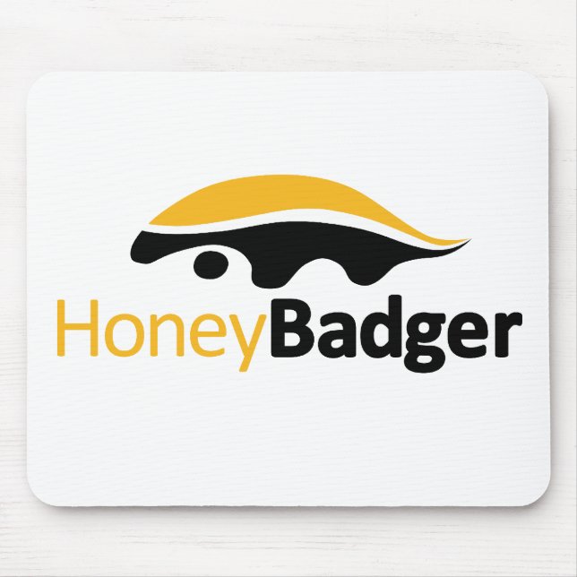 Honey Badger Logo Mouse Mat (Front)