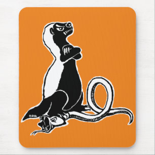 Honey badger mouse mat