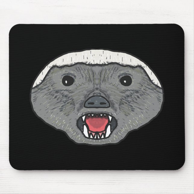 Honey Badger Mouse Mat (Front)