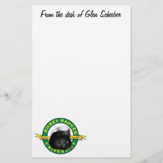 Honey Badger NotePad Stationery