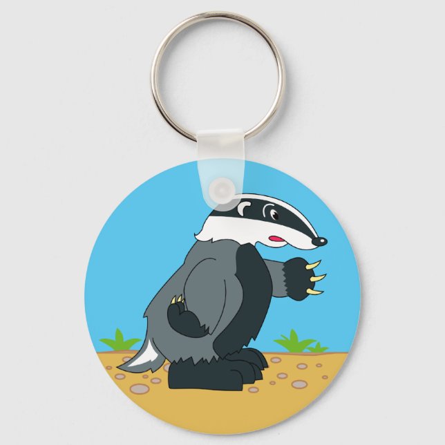 HONEY BADGER OR NOT KEY RING (Front)