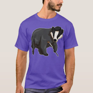 Honey badger Painting Paint brush T-Shirt