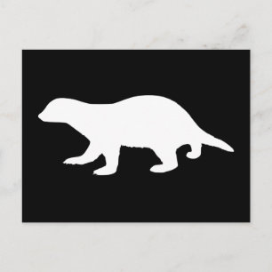 Honey Badger Postcard