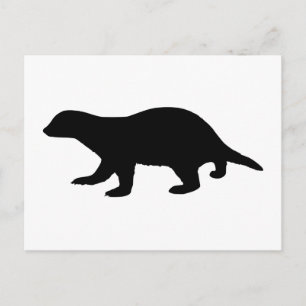 Honey Badger Postcard