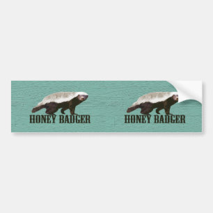 Honey Badger Profile View Bumper Sticker