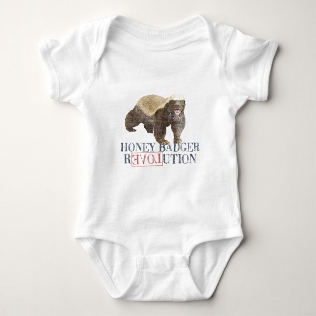 Honey Badger Revolution Baby Bodysuit (Front)