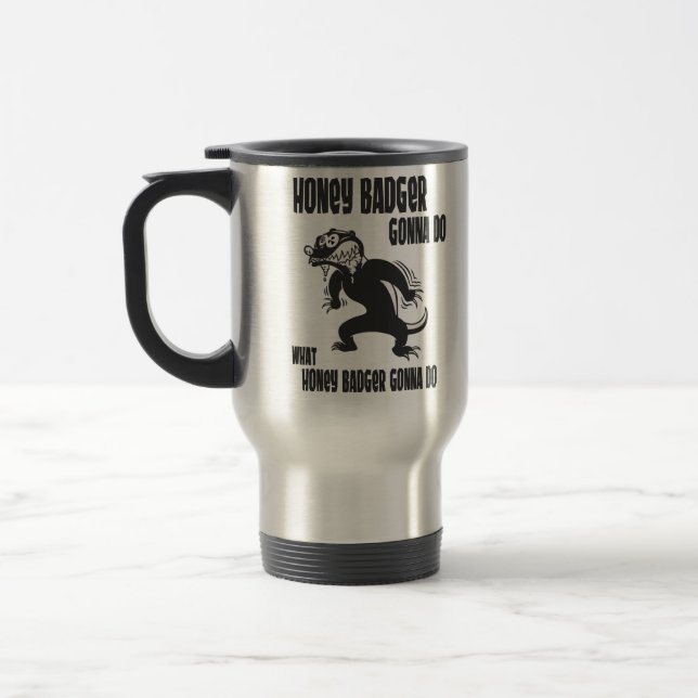 Honey Badger Travel Mug (Left)
