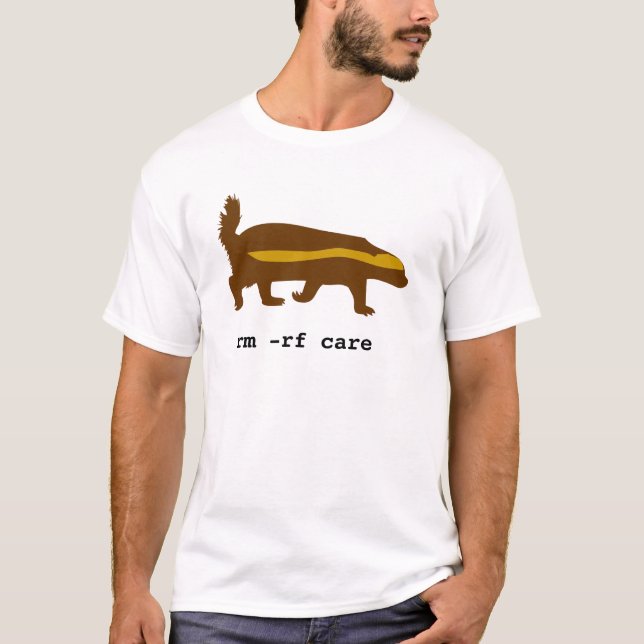 Honey Badger UNIX T-Shirt (Front)