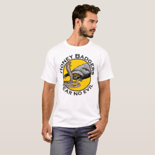 Honey Badger verses snake funny quote T-Shirt
