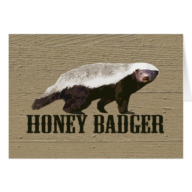 Honey Badger Wild Animal (Front Horizontal)