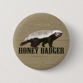 Honey Badger Wild Animal 6 Cm Round Badge