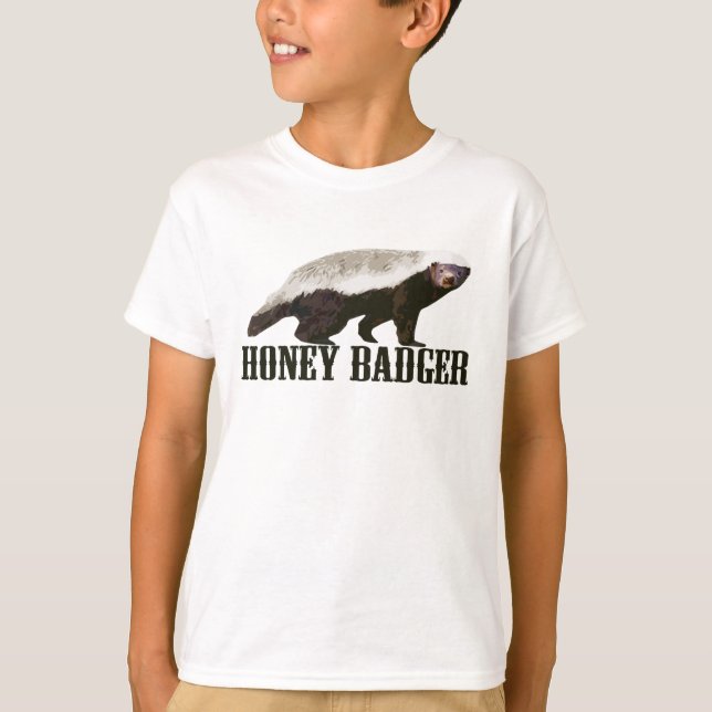 Honey Badger Wild Animal T-Shirt (Front)