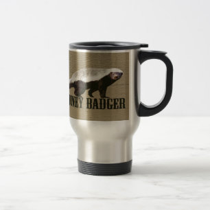 Honey Badger Wild Animal Travel Mug