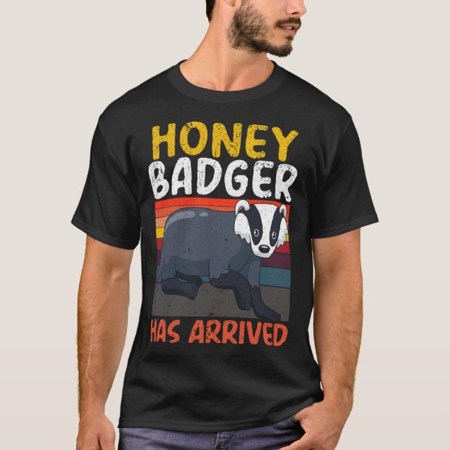 Honey Badger  Wildlife Animal Ratel  4 T-Shirt (Front)