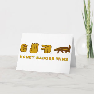 honey badger wins card