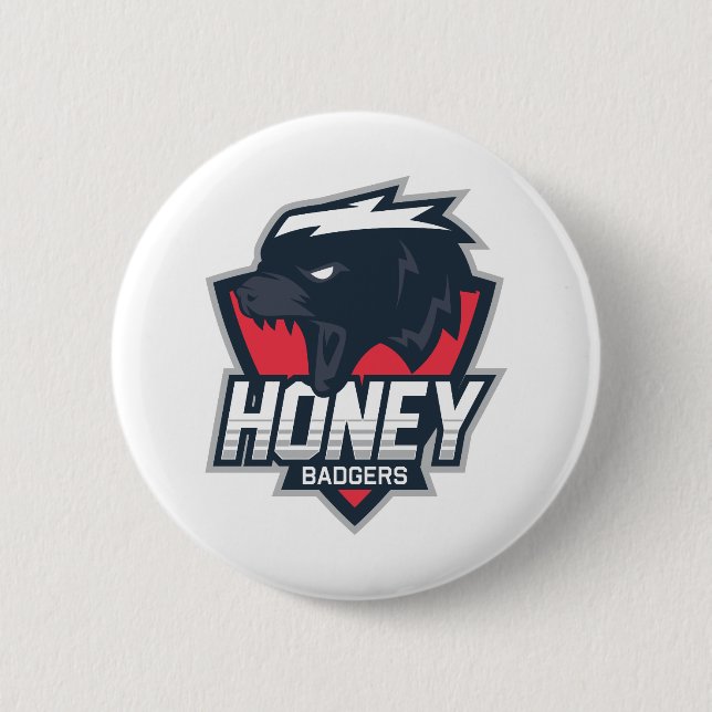 Honey Badgers 6 Cm Round Badge (Front)