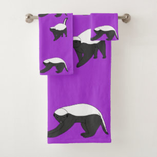 Honey Badgers Bath Towel Set