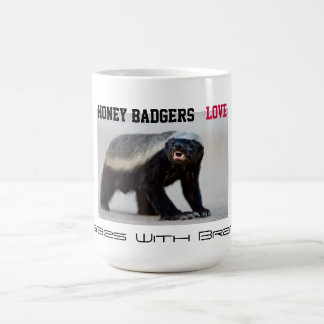 Honey Badgers Love Babes with Brains (Image) Coffee Mug