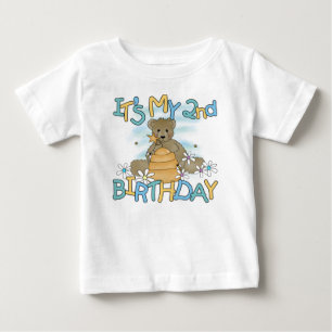 Honey Bear 2nd Birthday Baby T-Shirt