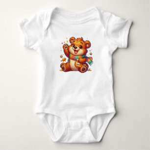 Honey Bear Delight Baby Bodysuit