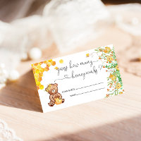 Honey Bear Guess How Many Baby Shower Game