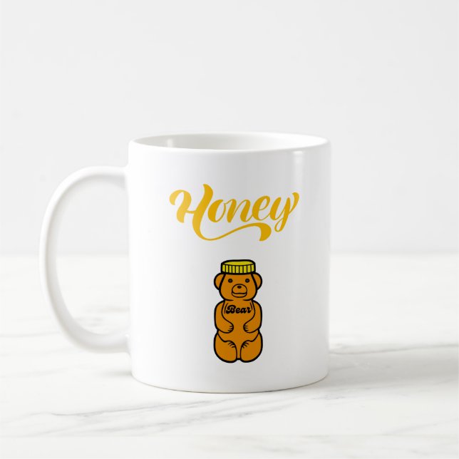 Honey Bear pet name Coffee Mug (Left)