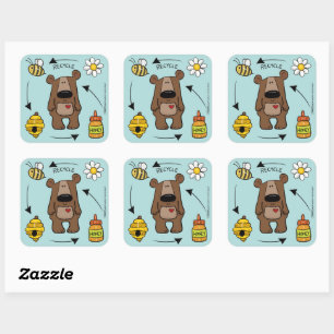 Honey Bear- The Recycler Square Sticker