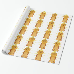 Honey Bear Wrapping Paper