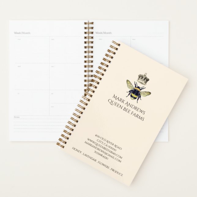 Honey Bee And Crown Business Planner (Display)