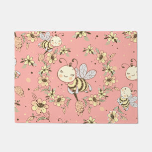 Honey Bee Art Doormat