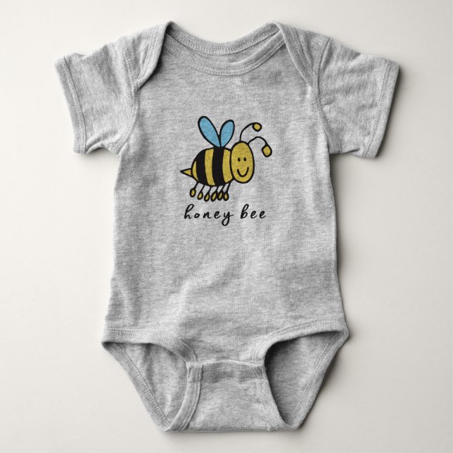 Honey Bee Baby Bodysuit or One-Piece (no base) (Front)