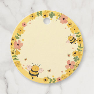 Honey Bee Baby Showe Favour Tags