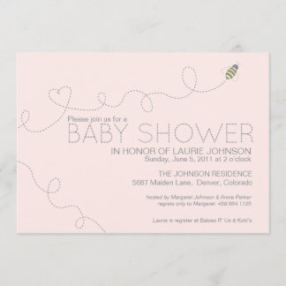 Honey Bee Baby Shower Invitation