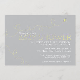 Honey Bee Baby Shower Invitation