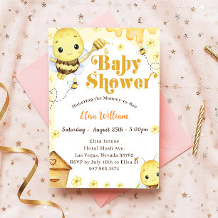 Honey Bee Baby Shower Invitation