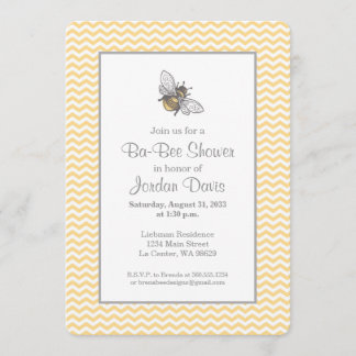 Honey Bee Baby Shower Invitation