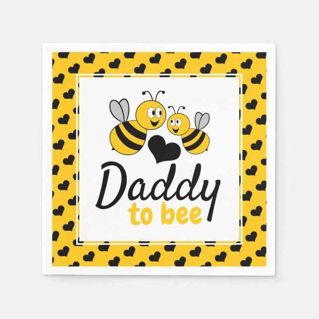 Honey Bee, Baby Shower Napkin (Front)
