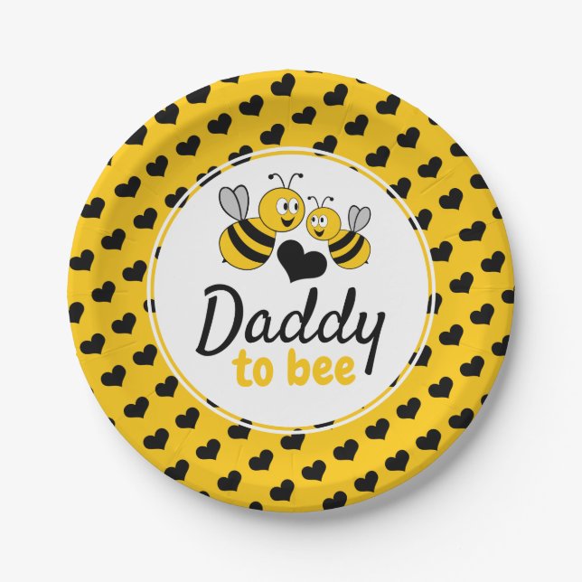 Honey Bee, Baby Shower Paper Plate (Front)