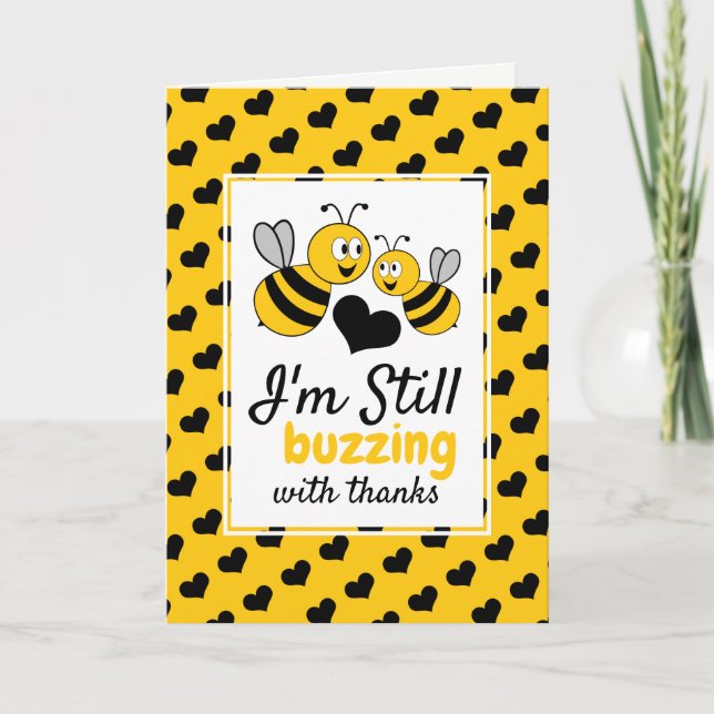 Honey Bee, Baby Shower Thank You Card (Front)