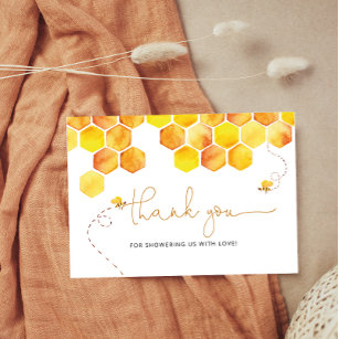  Honey bee baby shower thank you cards